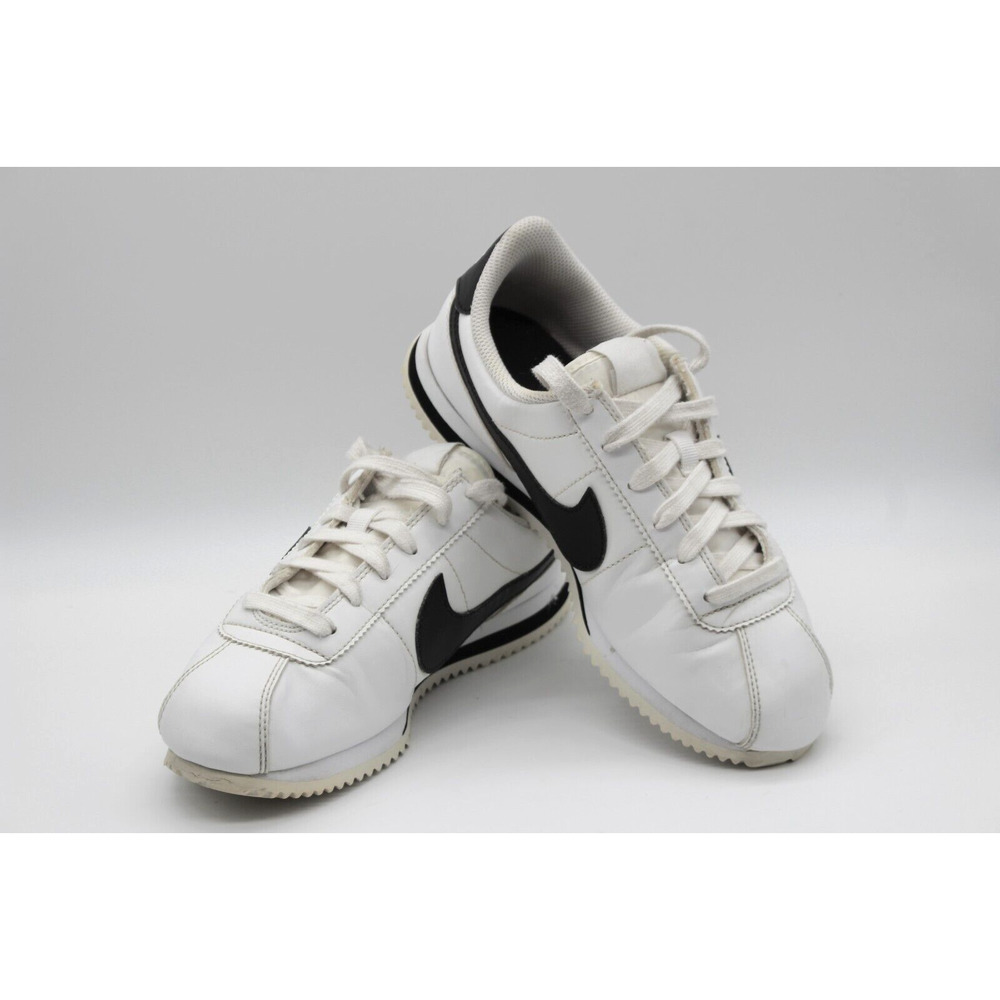 Nike Boys Cortez Basic SL GS White Black 904764-102 Kids Shoes Sz 5.5Y - EUC
